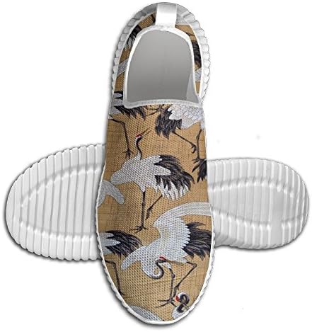 Fancy Japanese Crane Printed Men's Running Shoes Breathable Trainer Shoes Hip Hop Sports Sneakers Christmas Gifts For High School Boys