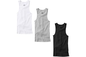 TZ Promise 3-6 Pack Men's Tank Top Undershirt 100% Cotton Plain Ribbed Workout A-Shirts