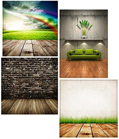 4 Professional Photography Backdrops Lifestyle Photography Studio Set 280gsm Double Sided Prints