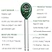 Soil pH Meter,Nicpay 3-in-1 Soil pH and Moisture, Light Intensity Meter Plant Tester for Gardening, Plants Growth, Lawn Care&Easy Read Indicator