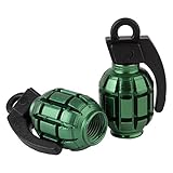Black Ops Grenade BMX Schrader Valve Caps