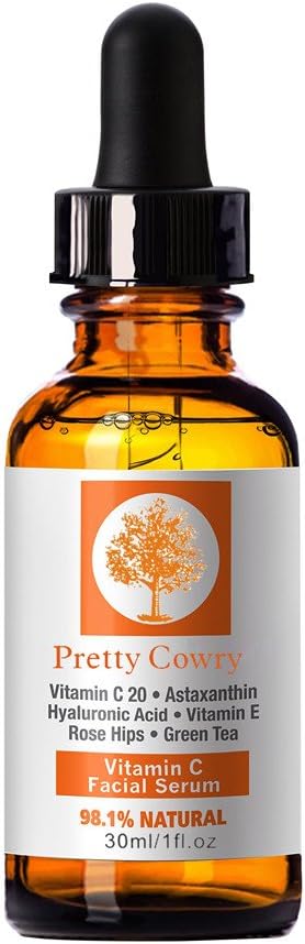 HUCCZ Women Vitamin C Serum for Face, Wrinkle Remover Facial Serum with Hyaluronic Acid Liquid