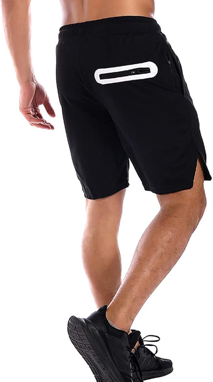 Mens Mesh Leisure Athletic Running Shorts with Zipper Pockets Amazon
