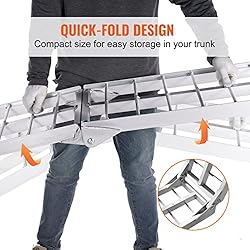 VEVOR 7.5ft Motorcycle Ramp, 750lbs Folding Loading