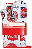 Red White and Coke Kitchen Linen Set - 2 Mitts and Terry Tea Towel
