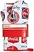 Red White and Coke Kitchen Linen Set - 2 Mitts and Terry Tea Towel