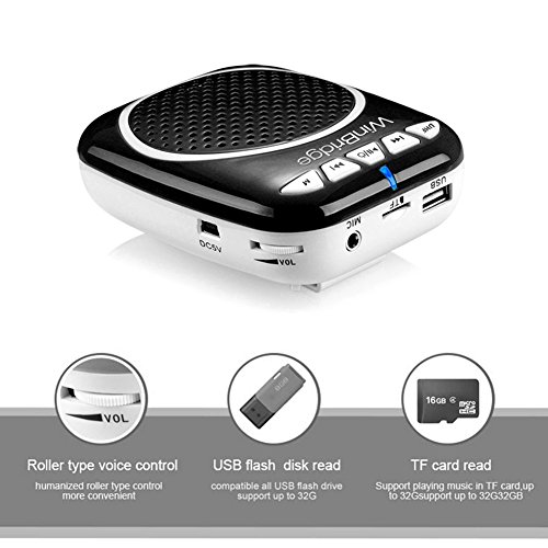 WinBridge Wireless Voice Amplifier WB711 Microphone with Speaker Amplifier for Voice Personal Instrument Microphones Systems Wireless for Tour Guide Teachers Coaches Classroom Elderly Etc - Thumbnail 3