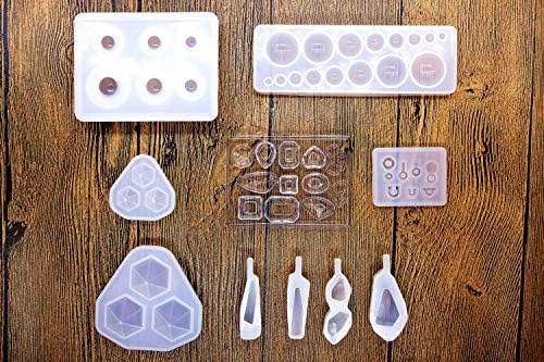 三花 シリコンモールド 12点セット レジン型 球体 宝石 半球 ジュエルモールド ダイヤモンド 高透明度 アクセサリー 人気海外一番 初心者向き ソフトモールド 抜き型 作成