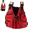Red-Adult-Buoyancy-Aid-Sailing-Fishing-Kayak-Canoeing-Life-Jacket-Vest