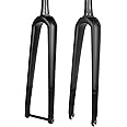 Amazon.com : BUCKLOS Gravel 700C Carbon Fiber Road Bike Rigid Fork, QR ...