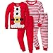 Gerber Baby Boys' 4-Piece Pajama Set, Santa, 18 Months
