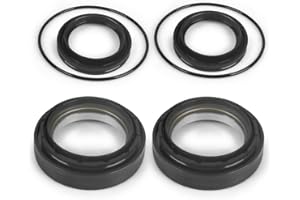 DYNO RACING Front Axle Vaccum Knuckle & Tube Seal Kit for 1998-2004 Ford F250 F350 F450 F550 Super Duty Excursion Replace 50491 50381 41784-2 Dana 50 60 Front Axle Knuckle Tube, Front Oil Seal Set