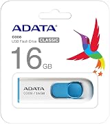 ADATA C008 16GB USB 2.0 Flash Drive White Blue Retractable Capless AC008-16G-RWE view 4