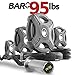 XMark CHISEL Pro Olympic 2” EZ Curl Bar with Optional TEXAS STAR, SIGNATURE or TRI-GRIP Olympic Plate Weight Sets, Use with Preacher Curl Bench or Utility Benches, Bicep Curl and Triceps Bar Exercises