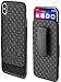 PiTau Holster Case Designed for iPhone X/XS, Hard Belt Clip Case Holster Combo Case with Kickstand with Belt Clip, Holster Case Compatible with Apple iPhone X iPhone Xs/iPhone 10 - Black