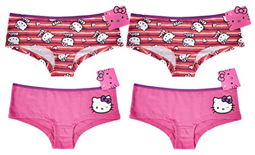 Hello Kitty Juniors Hipster Underwear 4 Pack