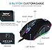 RGB FPS Gaming Mouse, NPET M20 1000Hz Polling Rate Ergonomic Gaming Mice, Programmable Buttons, Comfortable Hand Feeling Mouse for Laptop PC Computer Gamerthumb 3