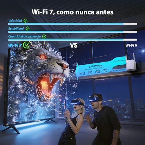 Repetidor BE3600 WiFi 7, Amplificador WiFi de Dupla Banda