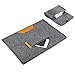 Inateck 13.3 Inch MacBook Air/ Macbook Pro with Retina Display Sleeve Case Cover Carrying Case, with 4-in-1 Mouse Pad Mat/ Cleaning Rug/ Protection Cloth - Dark Gray