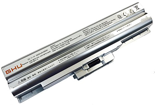 New GHU Battery 58WH Replacement for VGP-BPS13B VGP-BPS13/Q VGP-BPS13B/Q VGP-BPS21A VGP-BPS13 VGP-BPS13A VGP-BPL13 VGP-BPS13A/B VGP-BPS13B/S VGP-BPS21 Compatible for Vaio VGN-CS VGN-FW