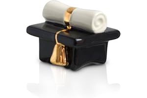 NF NORA FLEMING Nora Fleming Top of Class (Graduation Cap) A64 - Hand-Painted Ceramic Unique Décor - Summer Minis for The Home and Office