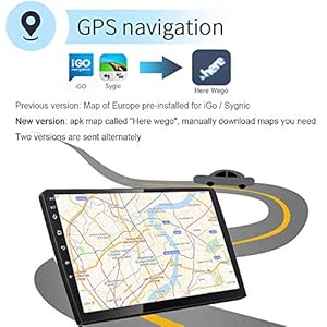 CAMECHO 10 Pollice Android Autoradio GPS Navi 2 Din Bluetooth Autoradio Touch Screen WIFI FM Ricevitore Mobile Mirror… - immagine 4