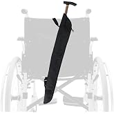Cane Storage Bags with Adjustable Strap Design, Portable Walking Aid Storage Bag, Mobility Scooter Cane Holder for Mobility Scooters and Wheelchairs - Universal Canes and Umbrella Carry Bags (Small)