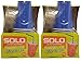 Solo 9 Oz Plastic Cup, Lid, & Straw Combo Pack, 30 Cups, Blue (2x 15cup Packs)