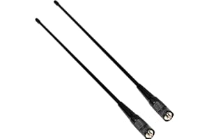 UAYESOK GMRS Antenna (462-467 MHZ) SMA-Female Soft Whip Upgrade for BaoFeng UV-9G UV-5G Plus/PRO GM-15 Pro MP31 BTECH GMRS-PRO TIDRADIO H8 Handheld Radios (2 Pack)