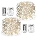 Kohree String Light Daylight White Remote Control Battery Operated Waterproof 8 Modes 50 LED 16.4ft/5M Silver-Coated Copper Wire Firefly Rope Lights 2 Packs