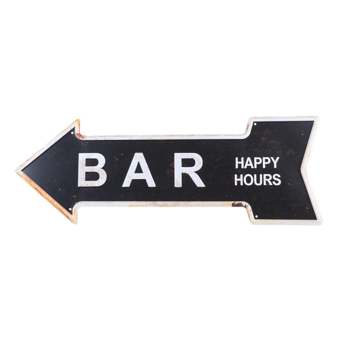 Garneck Vintage Iron Art Direction Indicator Tag for Bar Hotel Decoration Exit Sign for Pub Supermarket Retro Wall Decor with Arrow Message