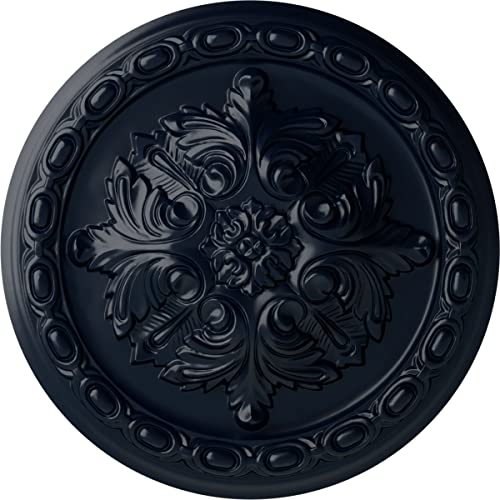 Ekena Millwork Acanthus Ceiling Medallion, Midnight Dream