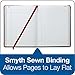 Adams Record Ledger, 7.63 x 9.63 Inches, Black Cover with Maroon Spine, 300 Pages (ARB79R300)
