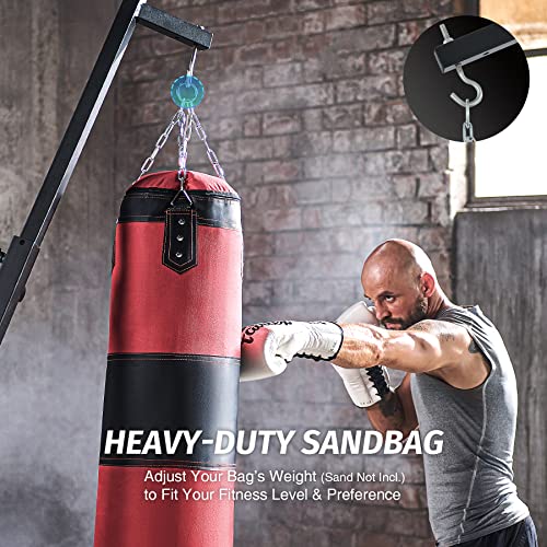 ZELUS 220lb Adjustable Height Punching Bag Stand, Home Gym
