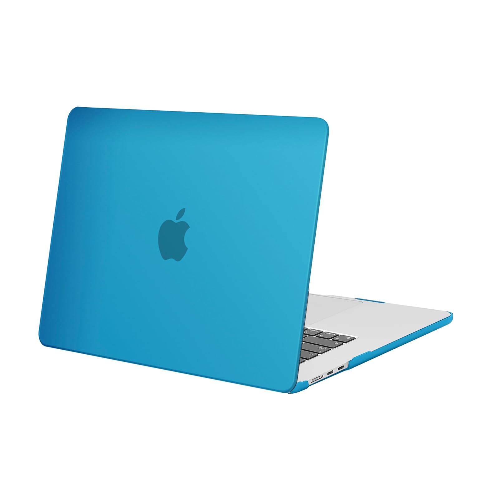 MOSISO Compatible with MacBook Air 15 inch Case M5 2026 M4 2025 M3 2024 M2 2023 A3448 A3241 A3114 A2941 Liquid Retina Display Touch ID, Protective Plastic Hard Shell Case Cover, Aqua Blue