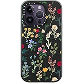 CASETiFY Impact iPhone 14 Pro Case [4X Military Grade Drop Tested / 8.2ft Drop Protection] - Spring Botanicals 2 - Matte Black