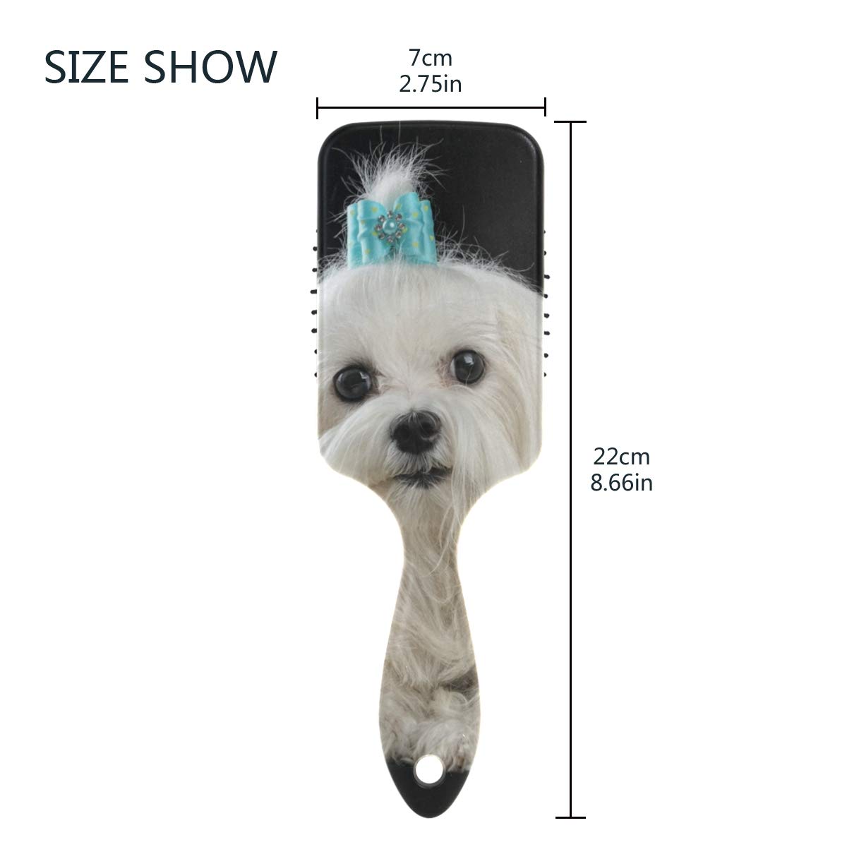 maltese hair brush