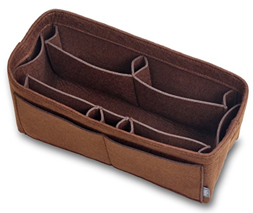 Pelikus Felt Purse and Tote Organizer Insert/Sturdy Structured Handbag Shaper(Large-Slender, Chocolate) - Thumbnail 3