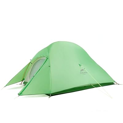 Naturehike Cloud-Up 1, 2 and 3 Person Lightweight Backpacking Tent with Footprint - 4 Season Free Standing Dome Camping Hiking Waterproof Backpack Tents