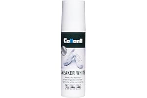 Collonil Sneaker White White Shoe Cleaner | for White Smooth Shoe Leather | Liquid Cream with Built-In Sponge