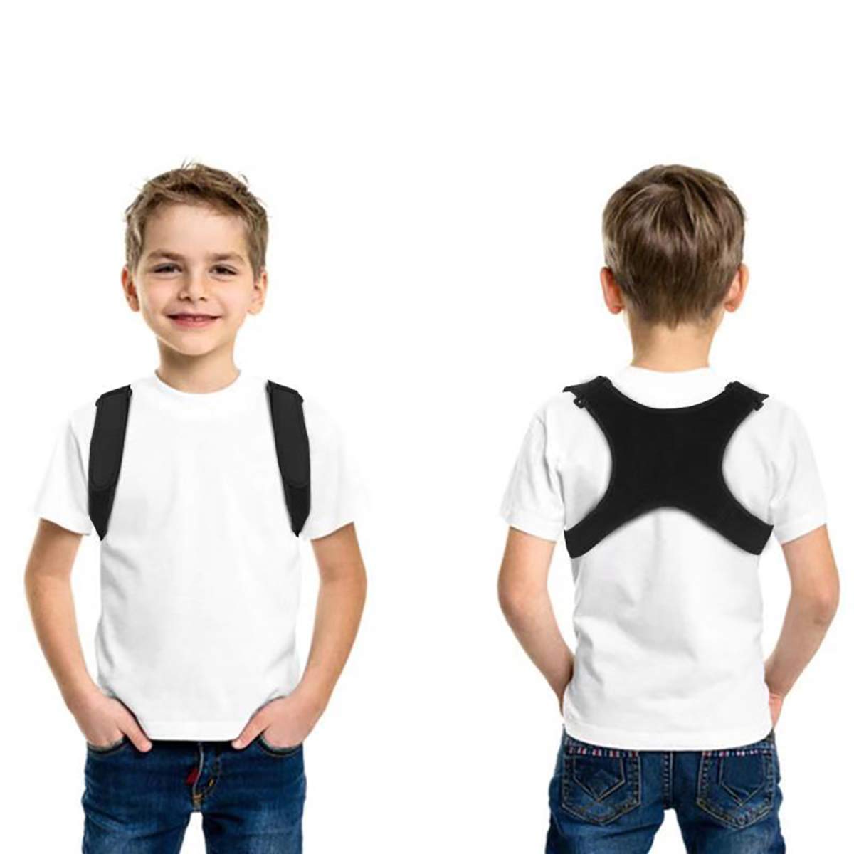Photo 1 of Aaiffey Posture Corrector for Men Women&Children Upper Back Brace Adjustable and Effective Clavicle Support Device for Thoracic Kyphosis and Shoulder Pain Relief