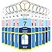 Cruise Luggage Tags for Suitcases, Cruise Essential Holders, 12 Pack Luggage Tag Holders 2025 & 2026 for NCL, Princess, Carnival, Royal Caribbean - Cruise Essentials