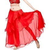 Dirair Chiffon Belly Dance Skirt Belly Dancing Costume