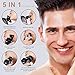 Men's Electric Bald Razor, 5 in 1 Bald Men's Head Shaver, IPX7 Waterproof Shaver Heads, Nose Hair Sideburn Trimmer, USB Rechargeable Bald Head Razor