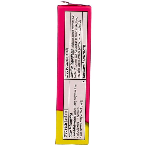 PEPTO-BISMOL 5 SYMPTOMS DIGESTIVE RELIEF CHEWABLE TABLETS, CHERRY 30 EA (PACK OF 6)
