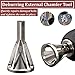 Deburring External Chamfer Tool Stainless Steel Remove Burr Tools for Drill Bit Stainless Steel Eliminate Damaged Extractor Silver Fits Size 8-32 Bolts