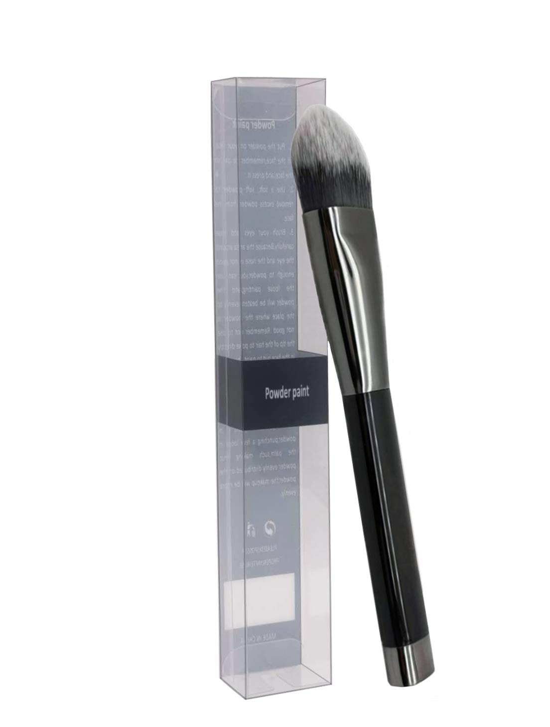 GOERTI Tapered Foundation Brush for Liquid Makeup Concealer Brush Face Kabuki Brush for Blending Liquid Cream DIY Facial Mask Brush Premium Fluffy Bristles (Tapered foundation brush): Beauty