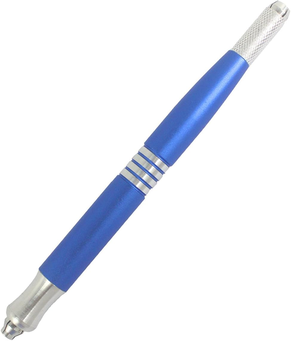 Xiaoyu 3D Double Head Eyebrow Manual Microblading Tattoo Pen Permanent Makeup Manual Tool - Blue - Image 3