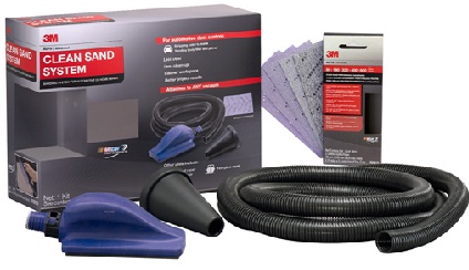 3M Clean Sand System with aAssorted pack of premium Hookit Abrasives (03216)