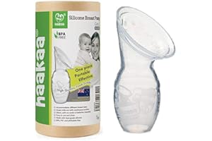Haakaa Silicone Breast Pump 4 oz/100 ml, BPA FREE Manual Breast Pump 100% Food Grade Silicone BPA PVC and Phthalate Free